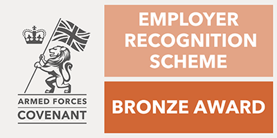 Armed Forces Covenant - Bronze award, employer recognition scheme